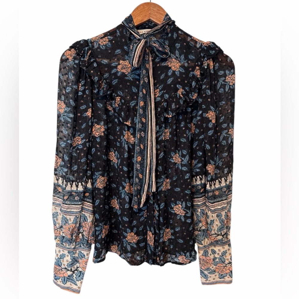 Ulla Johnson Antoine Blouse in Noir Size 6